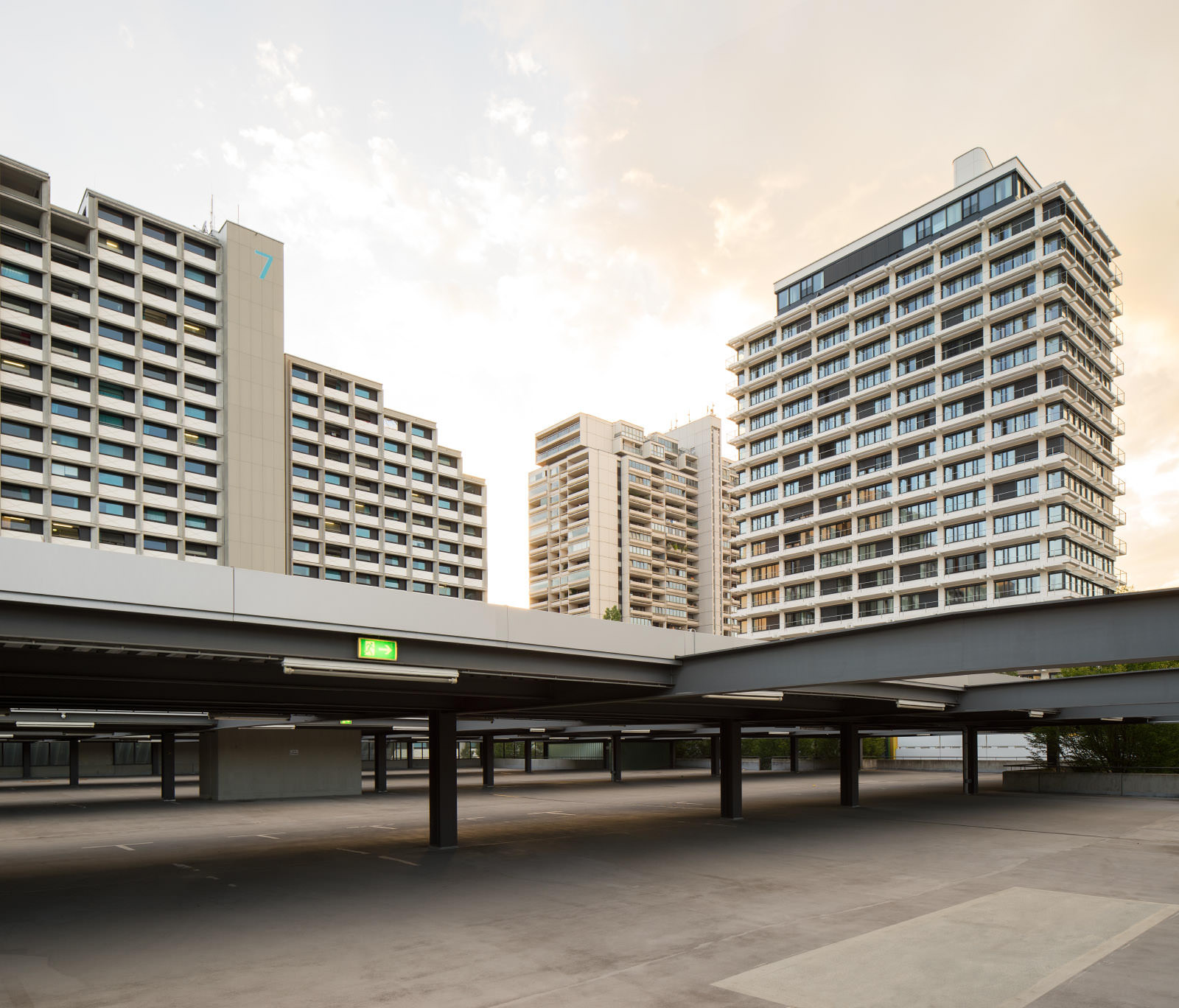 Olympisches Dorf München Parkdeck