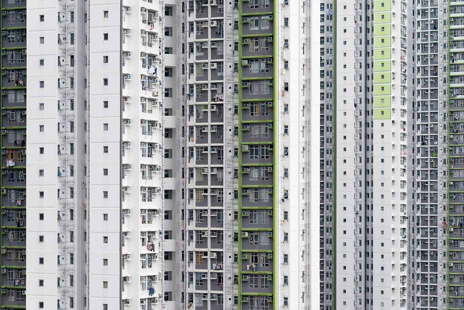 Ein weiteres Bild mit Wohnlanschaften aus Hong Kong