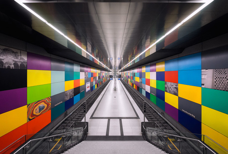 Die U-Bahn Station Georg-Brauche-Ring in München