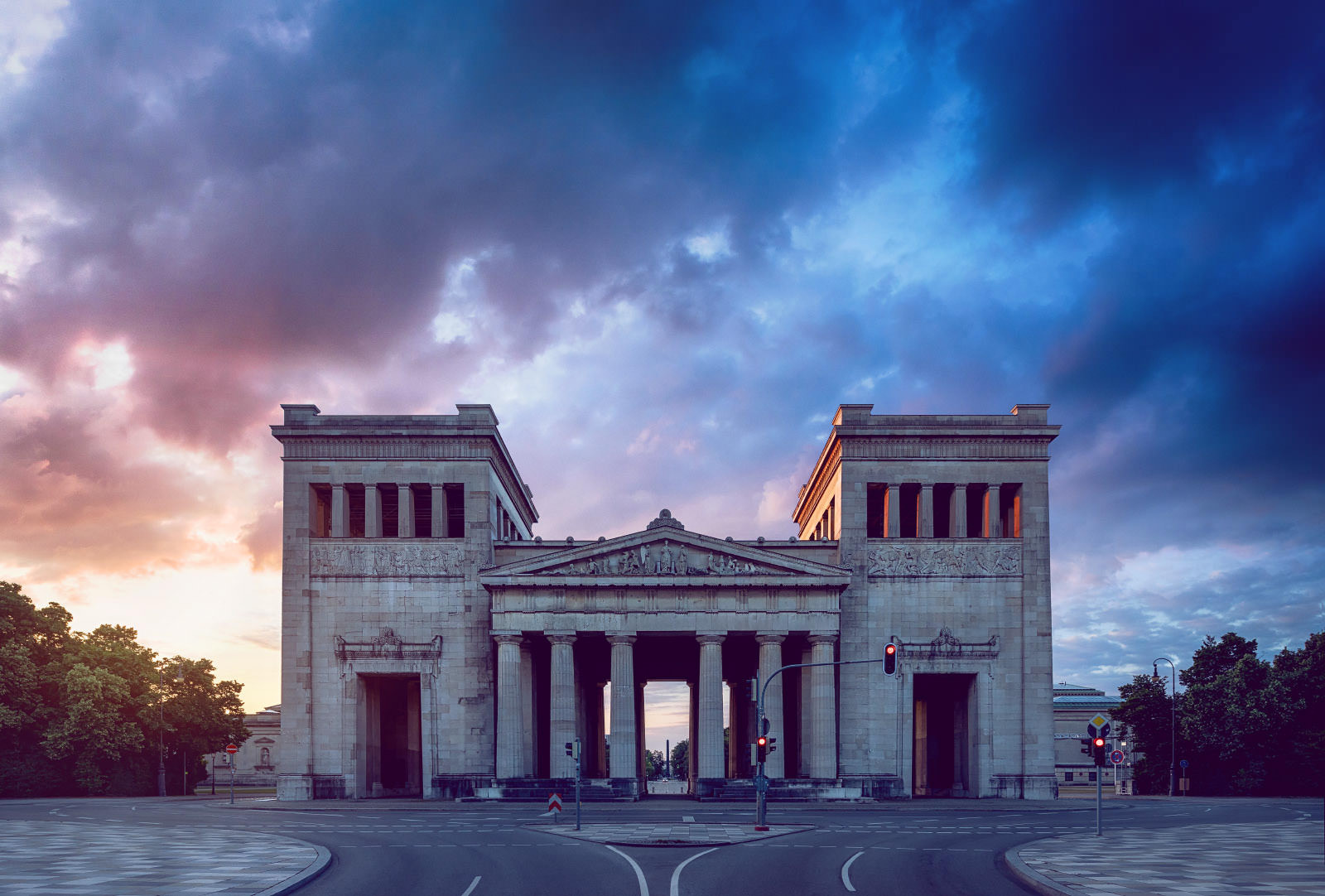 Königsplatz bei Sonnenaufgang