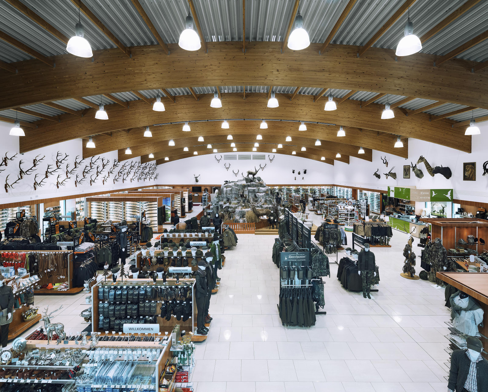 Der Store, von einer Hochleiter aus fotografiert