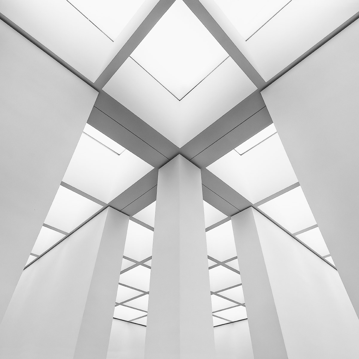 Innenraum in der Pinakothek der Moderne in München