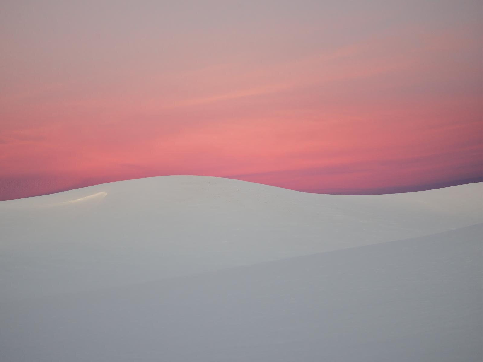 Traumhaft schöne Landschaftsaufnahme. Felder mit Schnee bedeckt, in Washington State, USA.