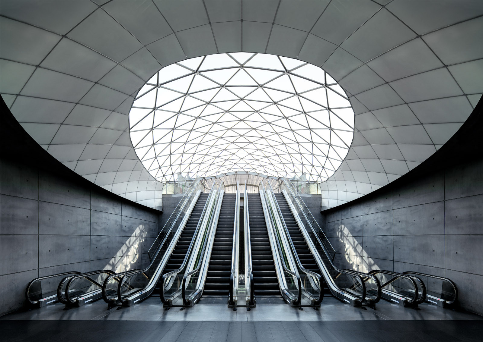 Zugang zu einer U-Bahn Station in Malmö Schweden