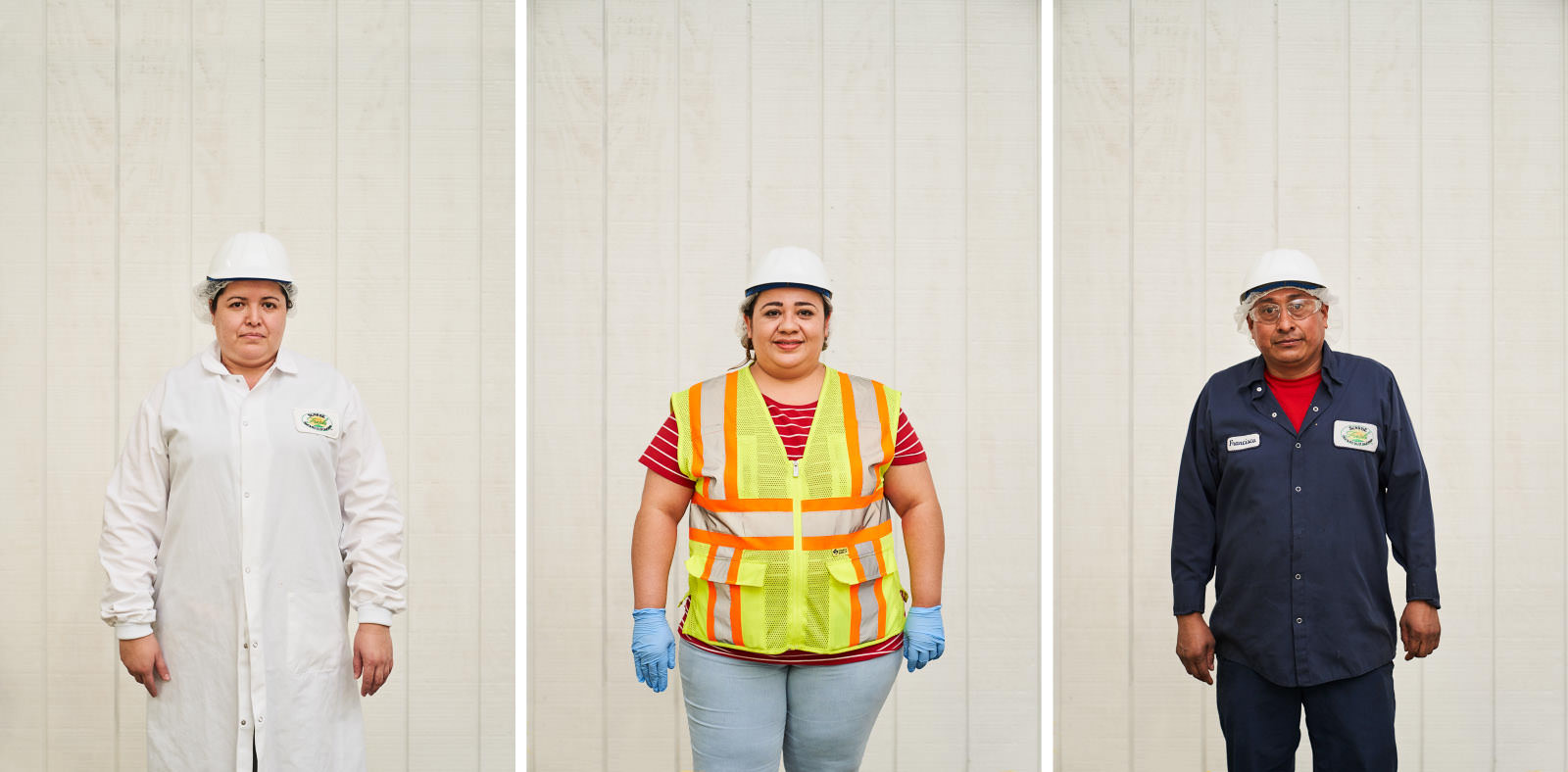 Portraits von Mitarbeitern in der Nahrungsmittelindustrie