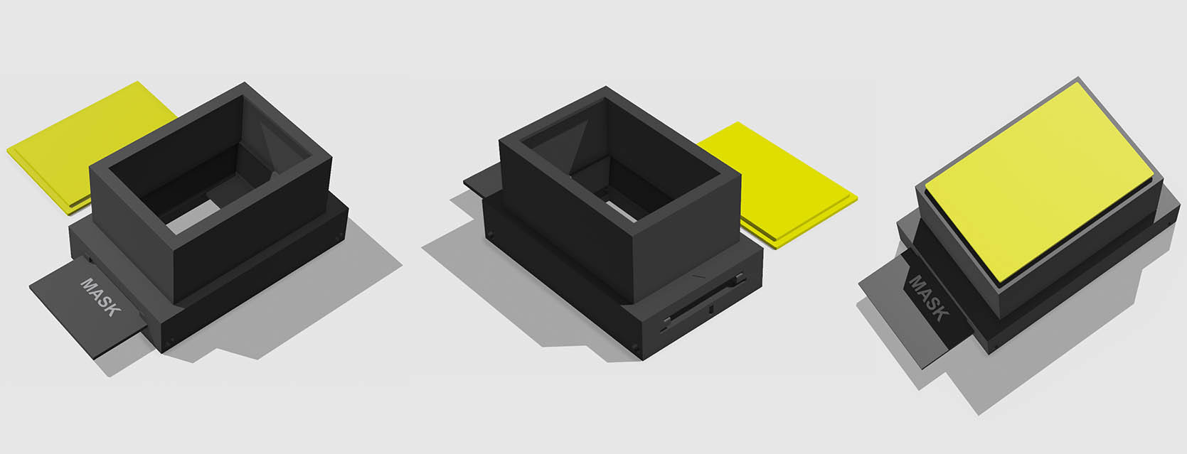 Verschiedene 3D Ansichten des Scanners